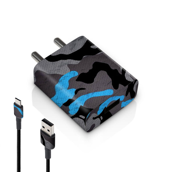 Blue Camo Pattern - MI 10W & 18W Charger Skin