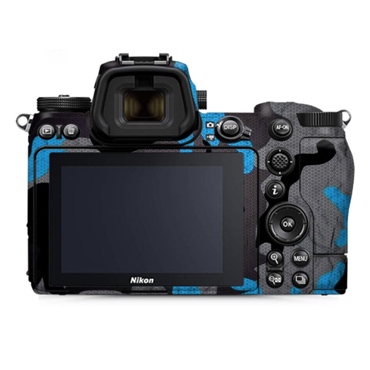 Blue Camo Pattern - Nikon Camera Skins By Sleeky India