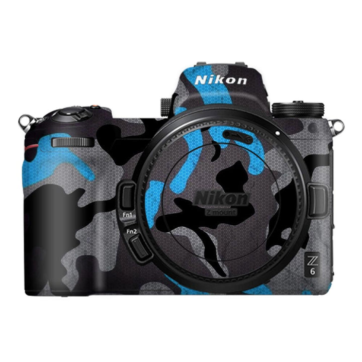 Blue Camo Pattern - Nikon Camera Skins