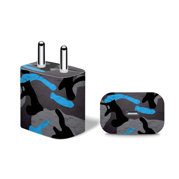 Blue Camo Pattern - Apple 20W Charger Skin