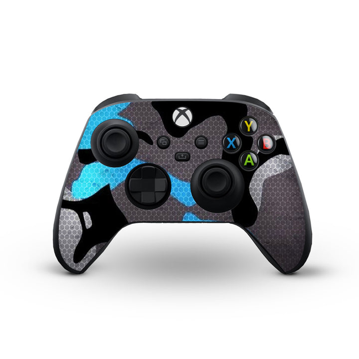 Blue Camo Pattern - Skins for X-Box Series Controller by Sleeky India