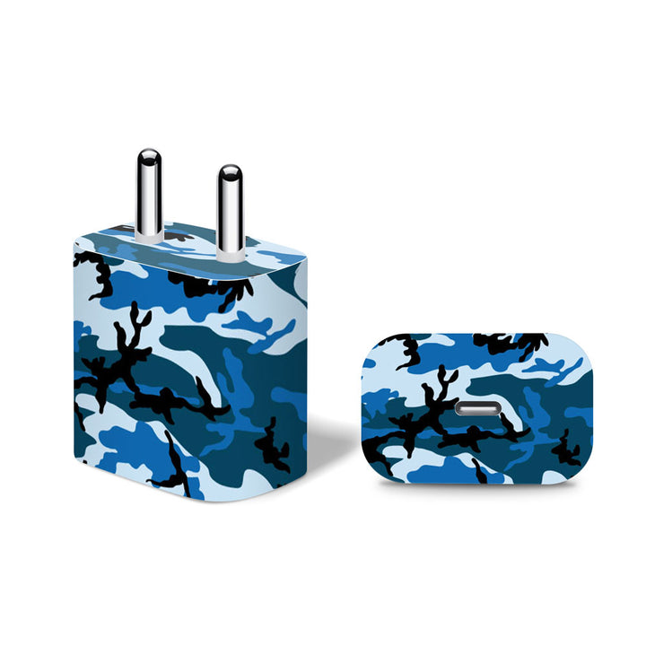 Blue Camo - Apple 20W Charger Skin