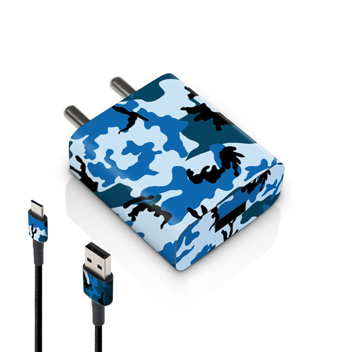 Blue Camo - MI 10W & 18W Charger Skin