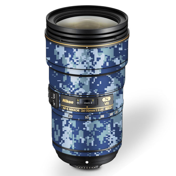 Blue Digital Camo- Nikon Lens Skin