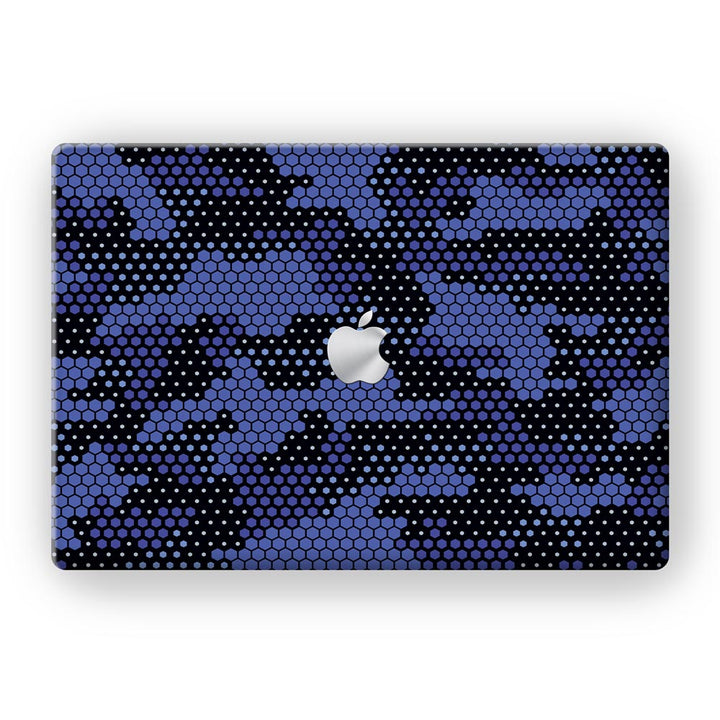 Blue Hive Camo - MacBook Skins