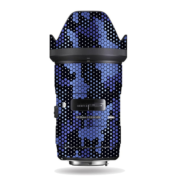Blue Hive Camo - Sigma Lens Skin By Sleeky India