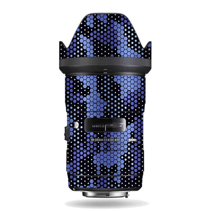 Blue Hive Camo - Sigma Lens Skin By Sleeky India