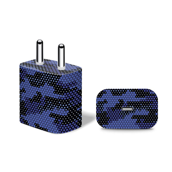 Blue Hive Camo - Apple 20W Charger Skin