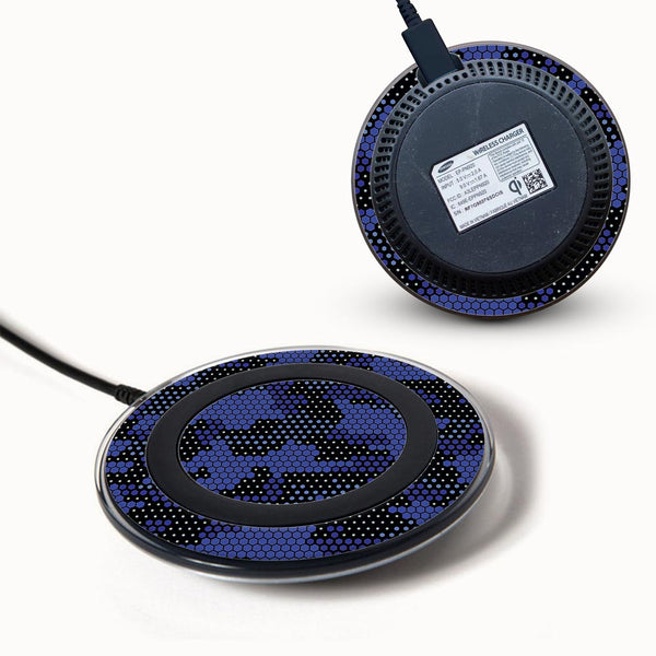 Blue Hive Camo - Samsung Wireless Charger 2015 Skins