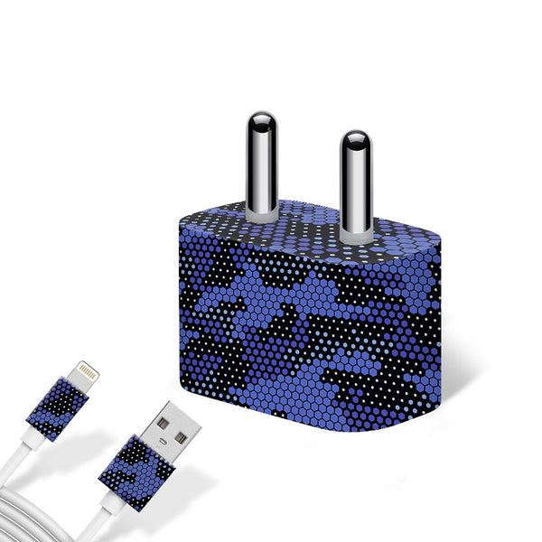 Blue Hive Camo - Apple charger 5W Skin