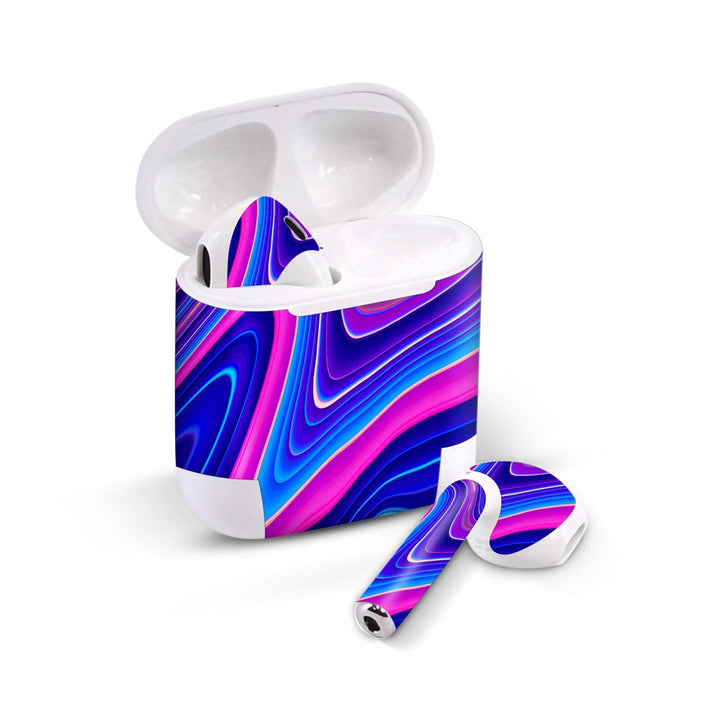 Blue Liquid Marble - Airpods 1/2/3 Skin