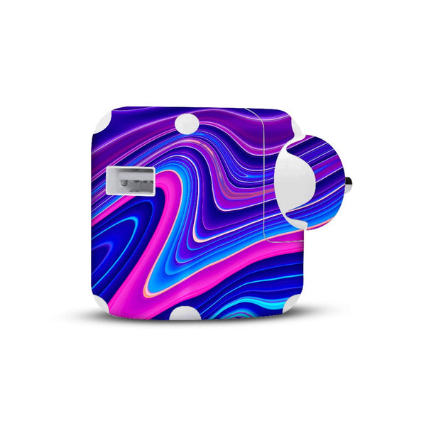 Blue Liquid Marble - Apple 2019 10W Charger skin