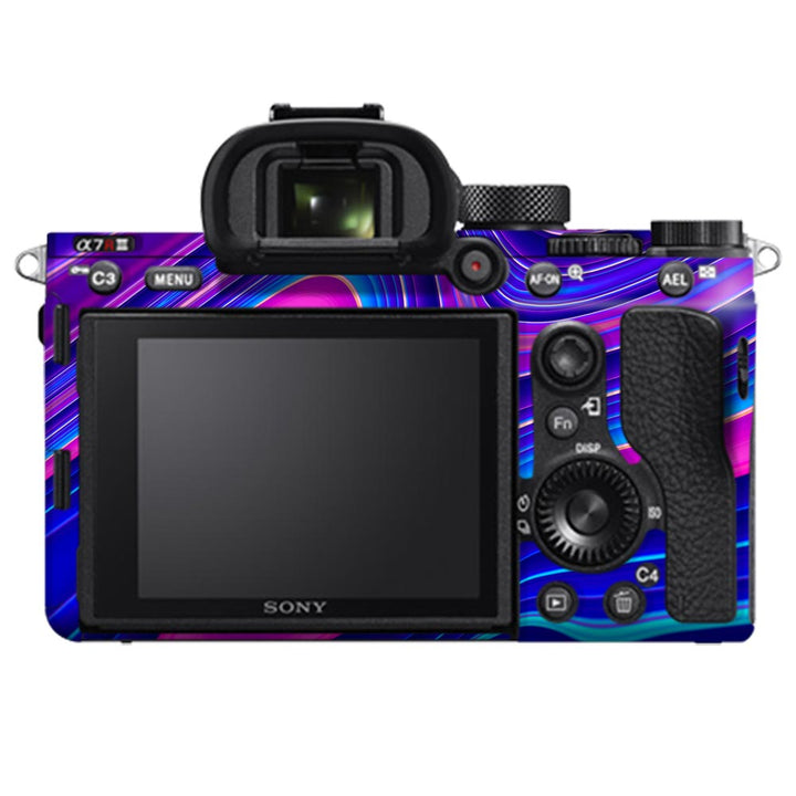 Blue Liquid Marble - Sony Camera Skins