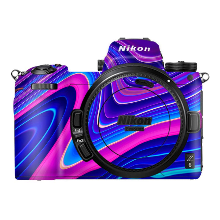 Blue Liquid Marble - Nikon Camera Skins