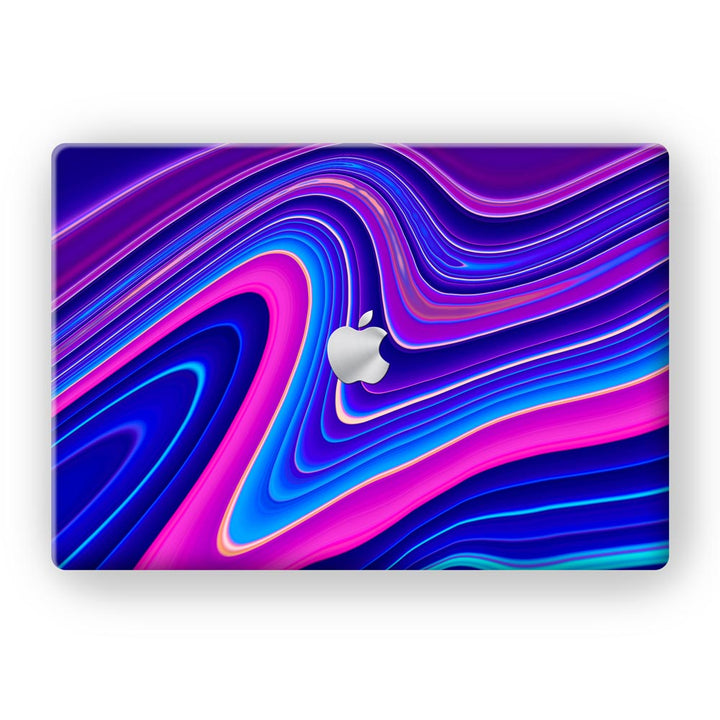 Blue Liquid Marble - MacBook Skins