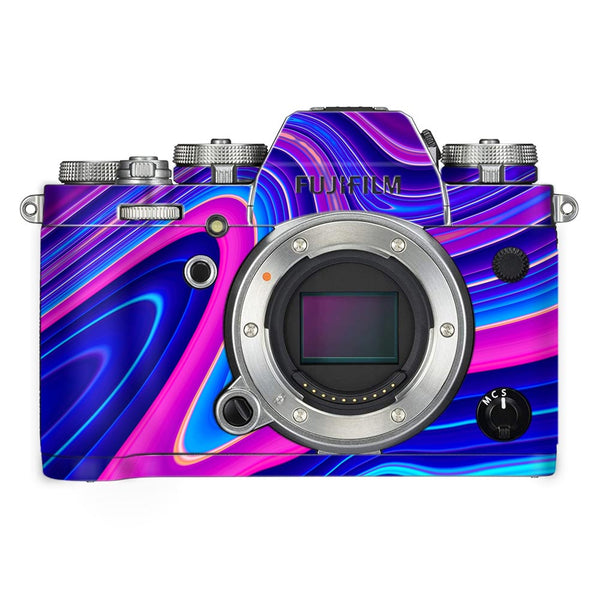 Black And Blue Nebula - FujiFilm Camera Skin