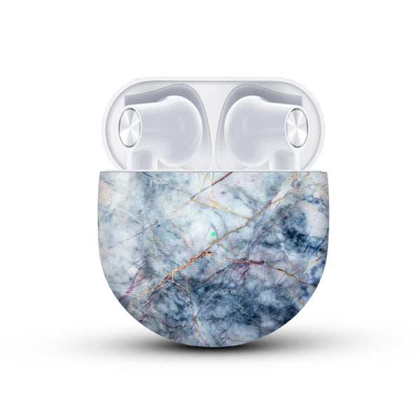blue marble skin for onplus buds by sleeky india