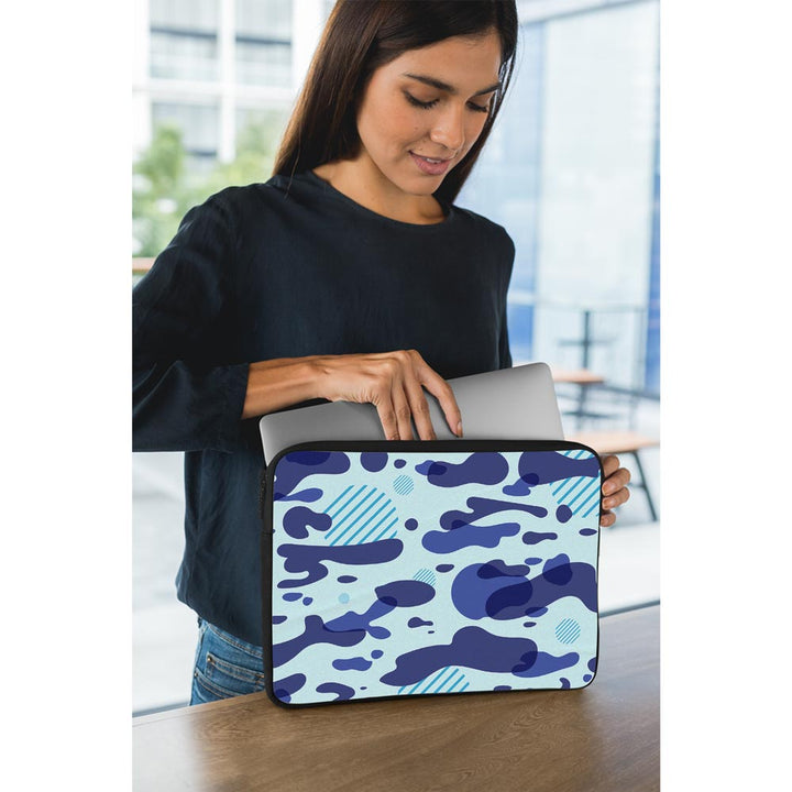 Blue Modern Camo - Laptop Sleeve