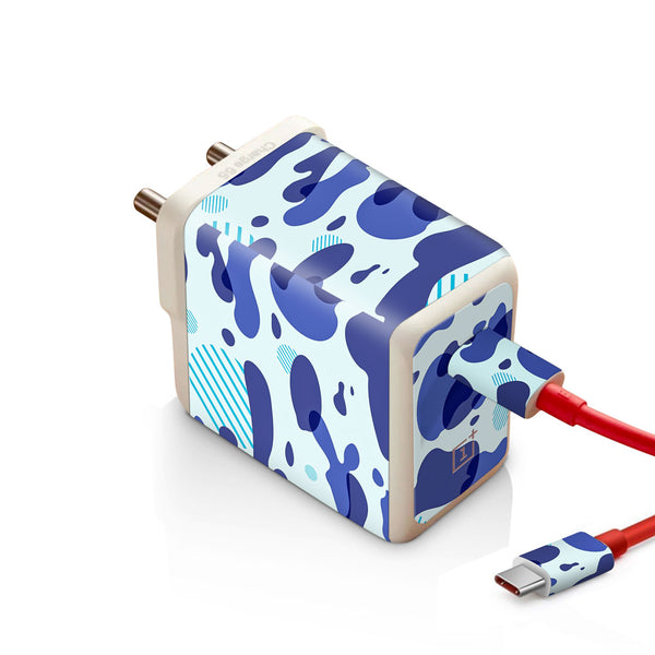 Blue Modern Camo - Oneplus Warp 65W Charger skin