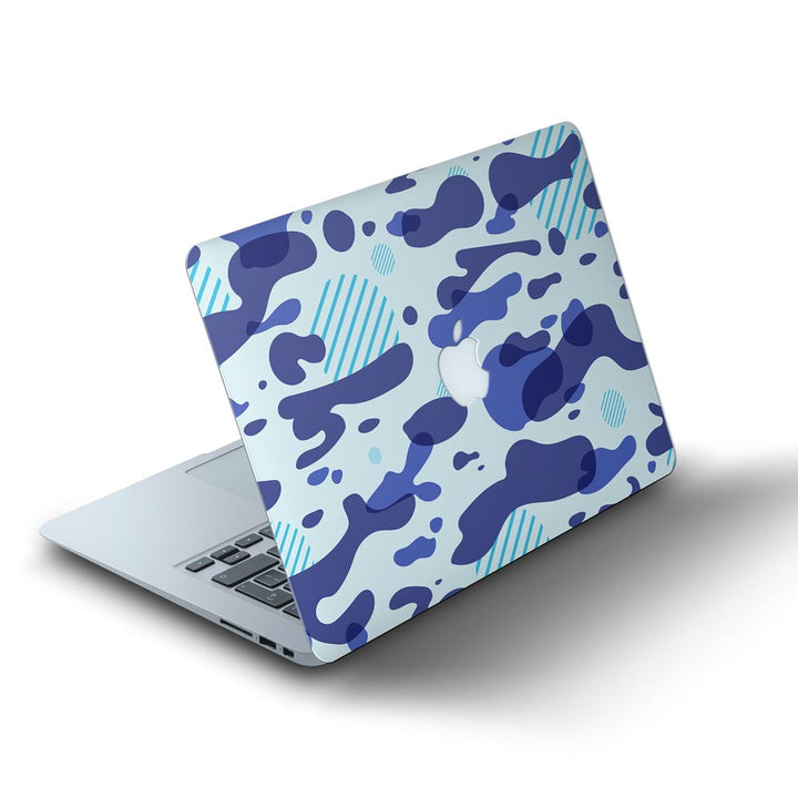 Blue Modern Camo - MacBook Skins