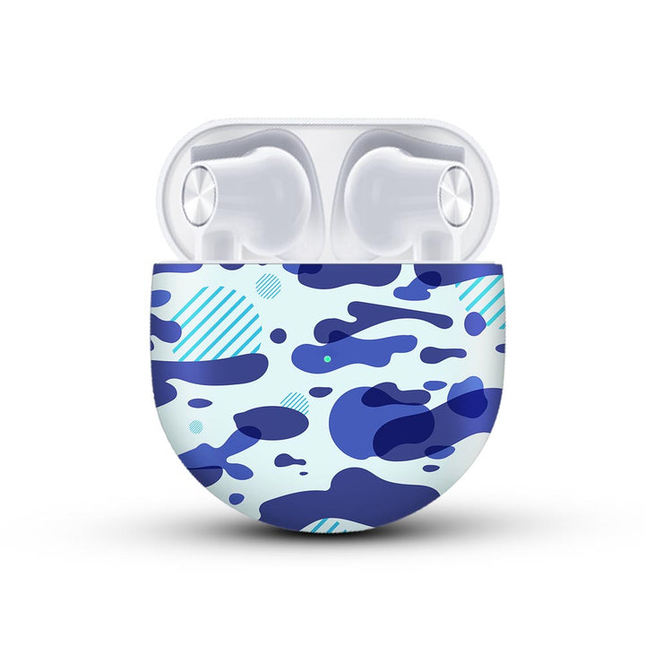 Blue Modern Camo - Oneplus Buds Skin