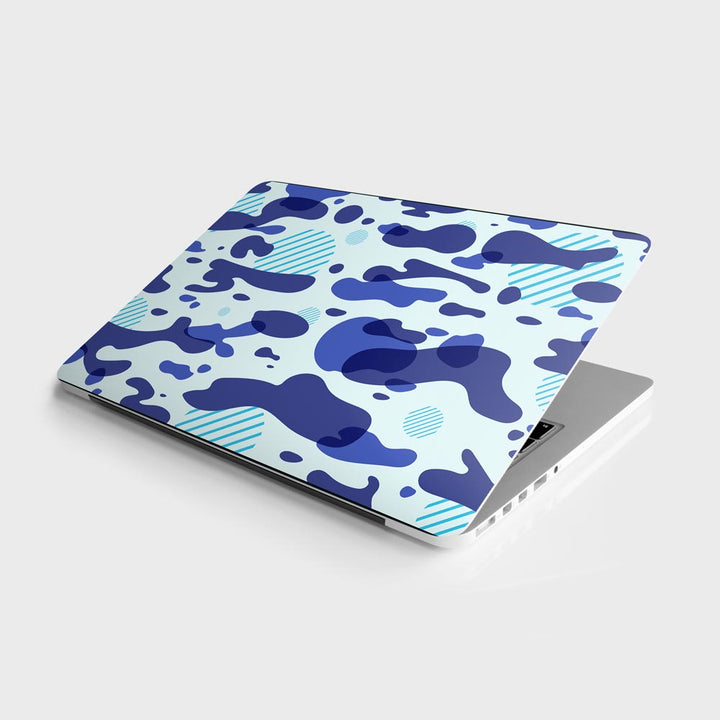 Blue Modern Camo - Laptop Skins