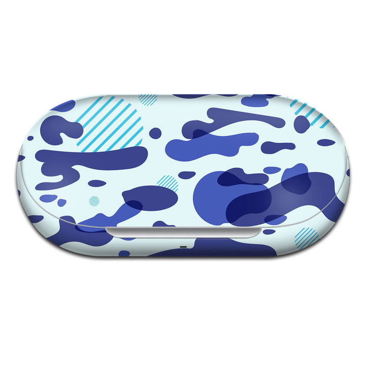 Blue Modern Camo - Oneplus Buds Z2 Skin