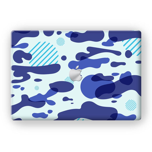 Blue Modern Camo - MacBook Skins