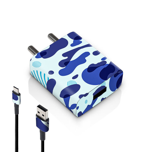 Blue Modern Camo - MI 10W & 18W Charger Skin