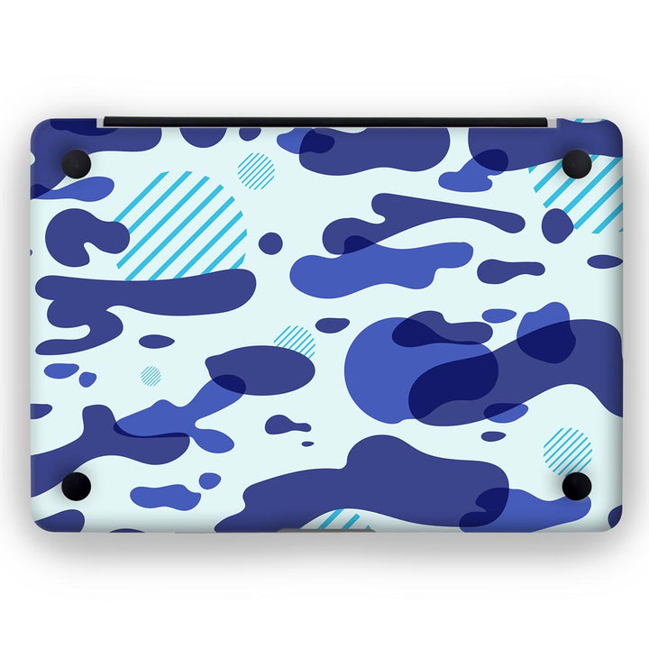 Blue Modern Camo - MacBook Skins