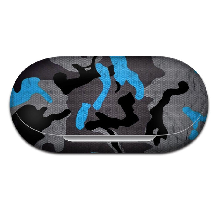 Blue Pattern Camo - Oneplus Buds Z2 Skin