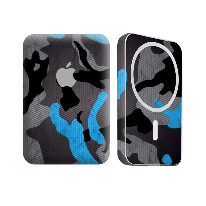 Blue Pattern Camo - Apple Magsafe Battery Pack Skin
