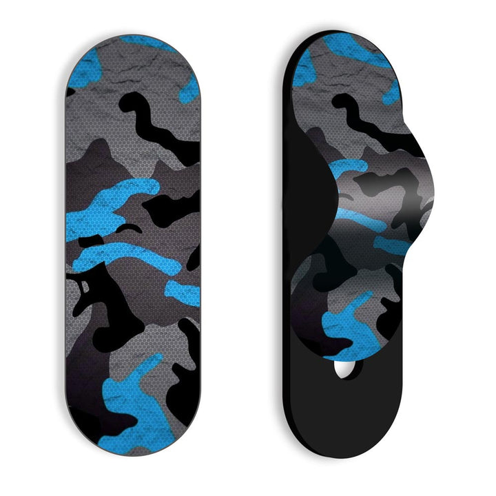 Blue Pattern Camo -  Slider Mobile Grip