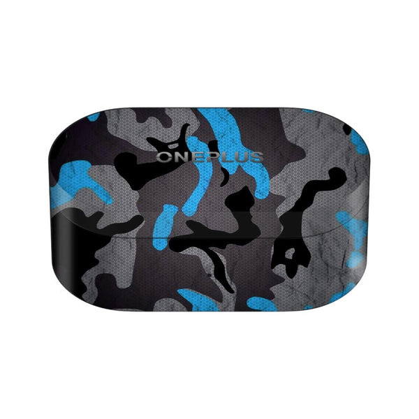 Blue Pattern Camo - OnePlus Nord Buds Skin