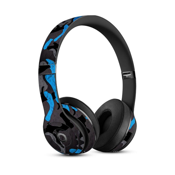 blue pattern camo skin for Beats Studio 3 Headphone by sleeky india