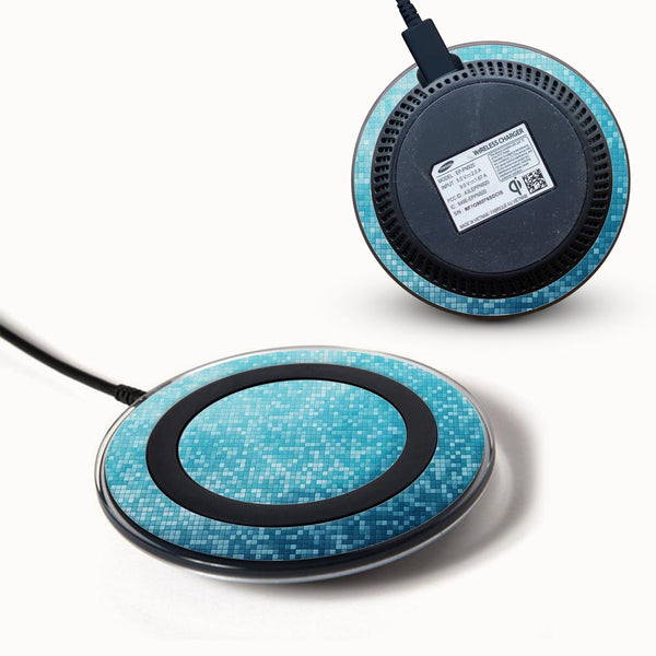 Blue Pixels - Samsung Wireless Charger 2015 Skins
