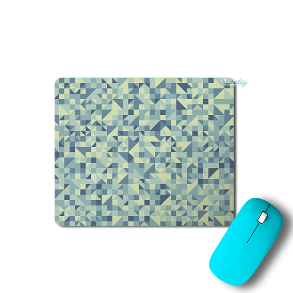 Blue Triangle Background - Mousepad