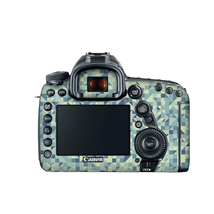 Blue Triangled Background - Canon Camera Skins