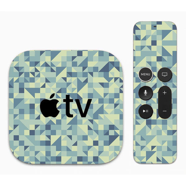 Blue Triangled Background - Apple TV Skin