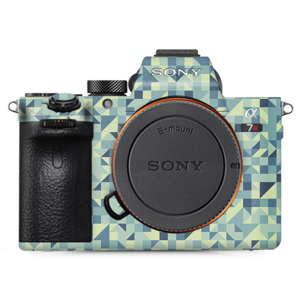 Blue Triangled Background - Sony Camera Skins