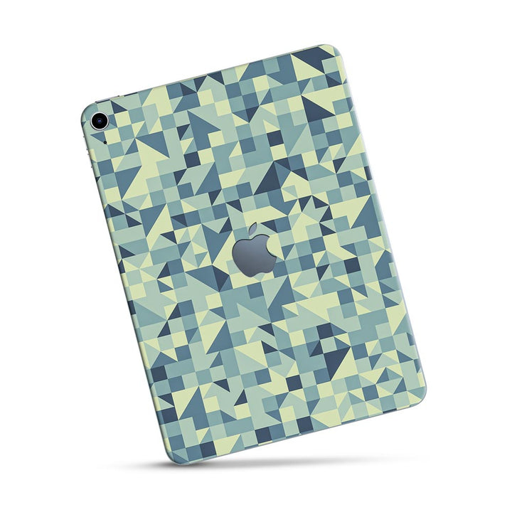 Blue Triangle Background - Apple Ipad Skin