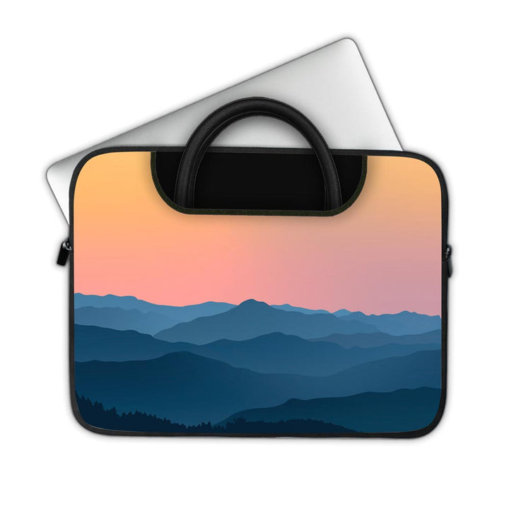 Blue Waves Mountain - Pockets Laptop Sleeve