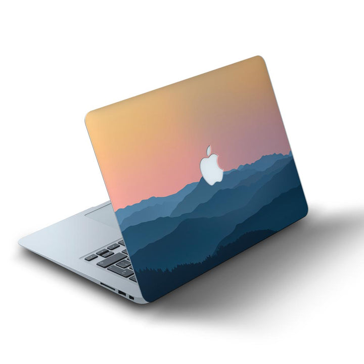 Blue Waves Mountain - MacBook Skins