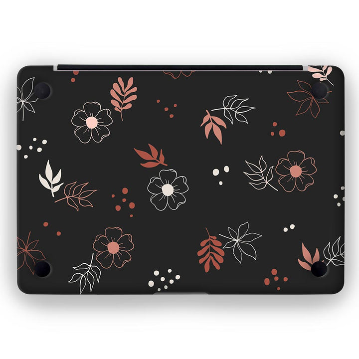 Boho Floral Midnight - MacBook Skins