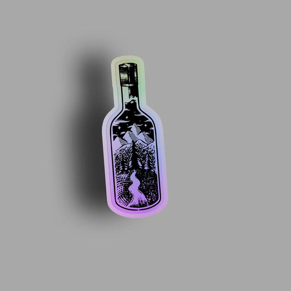 Bottle Island - Holographic Sticker