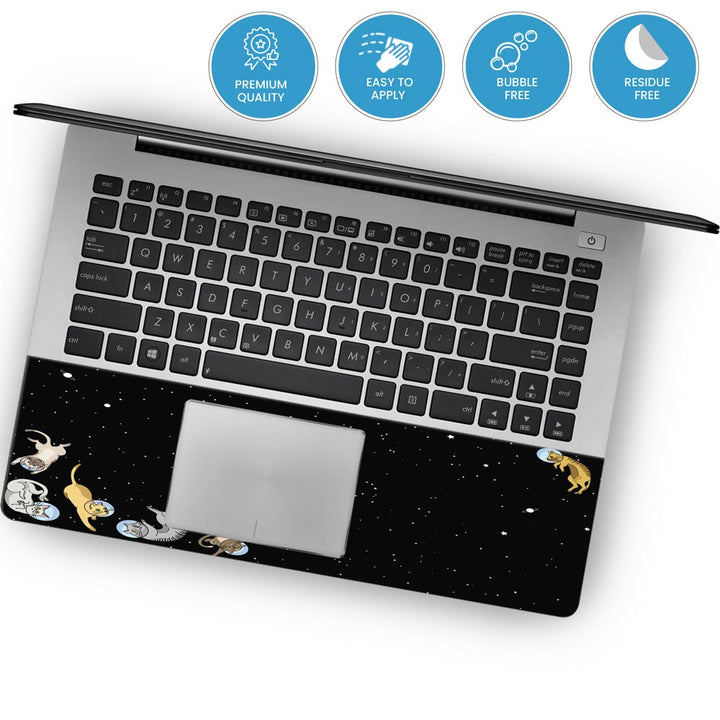 Cats In Space By The Doodleist - Laptop Skins