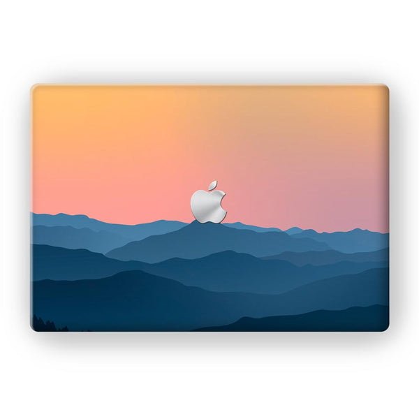 Blue Waves Mountain - MacBook Skins