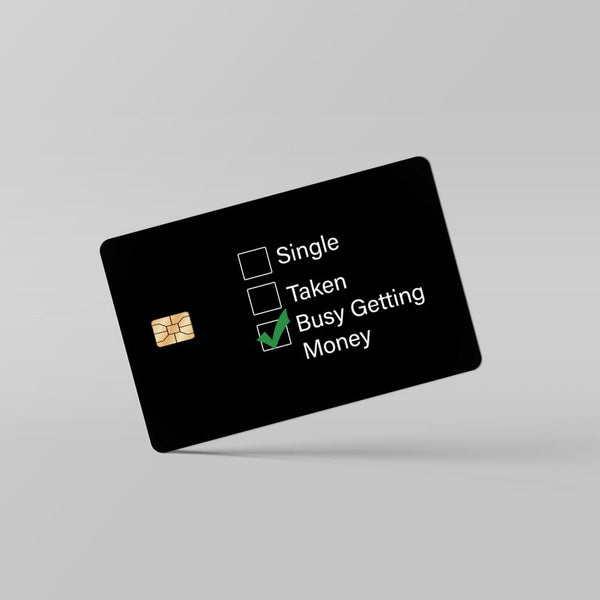 busy-getting-money-card By Sleeky India. Debit Card skins, Credit Card skins, Card skins in India, Atm card skins, Bank Card skins, Skins for debit card, Skins for debit Card, Personalized card skins, Customised credit card, Customised dedit card, Custom card skins