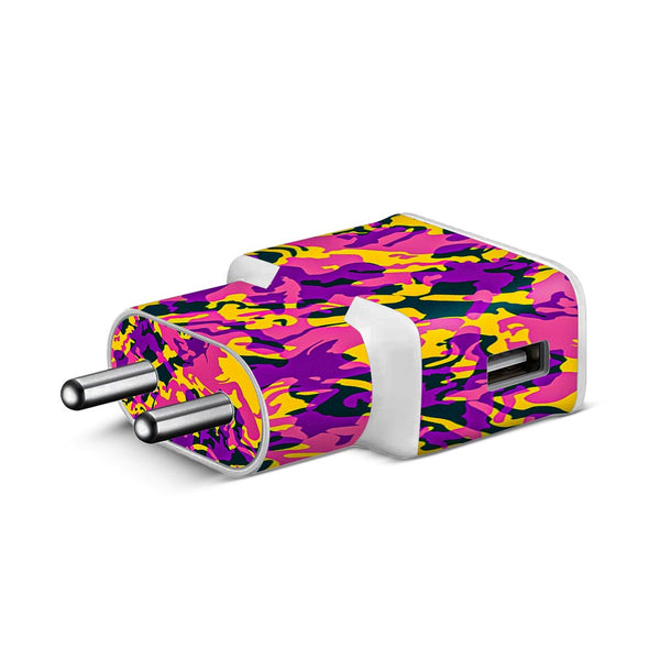 candy camo skin for Samsung S8 Charger by sleeky india 