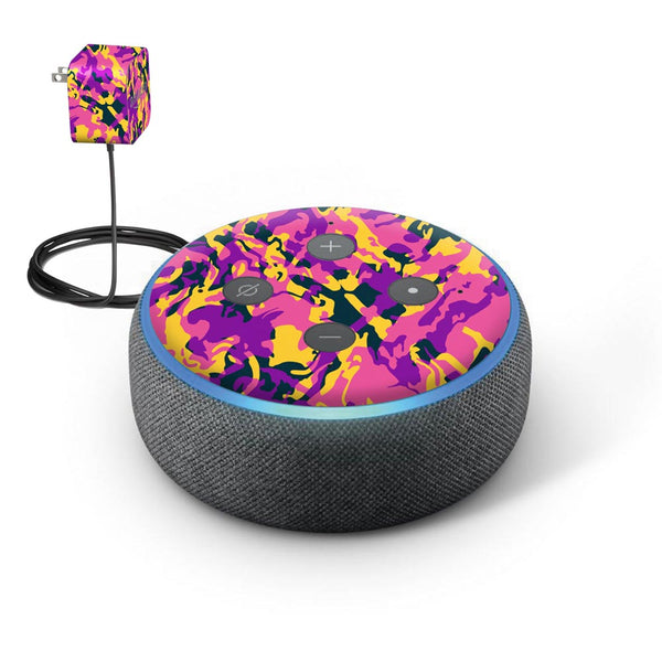 Candy Camo skin of Amazon Echo Dot (3rd Gen) by sleeky india